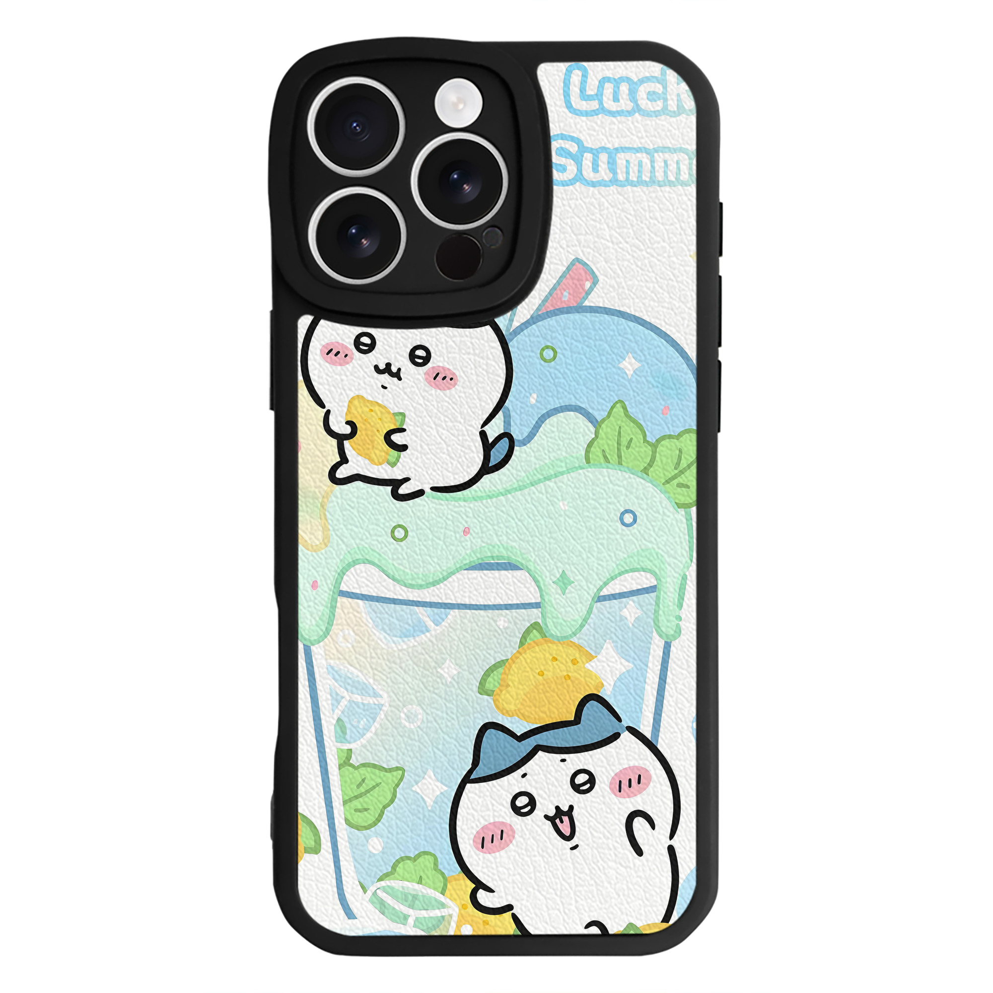 （画像用） ちいかわ Chii-kawa 【iPhone 16シリーズ対応】シリコンスマホケース（レザー調） 材質：シリコン